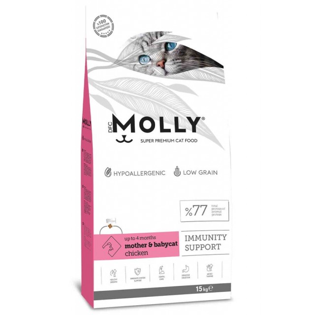 Molly Tavuklu Yavru&Anne Kedi Maması 15kg