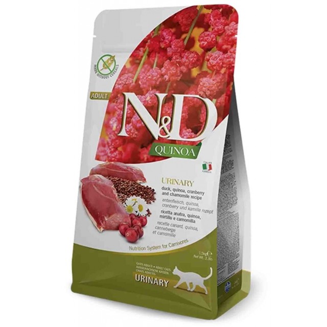 N&D Quinoa Urinary İdrar Yolu Destekleyici Ördekli Kedi Maması 1,5 Kg