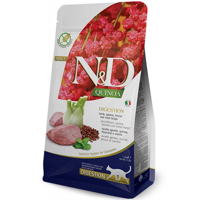 ND Quinoa Tahılsız Digestion Kuzulu Kedi Maması 1,5kg