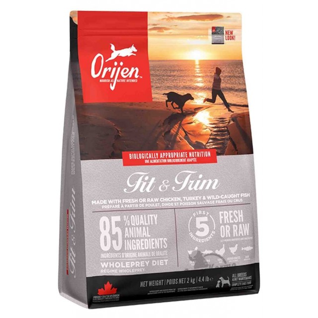 Orijen Fit & Trim Fazla Kilolu Köpekler için Tahılsız Yetişkin Köpek Maması 2kg