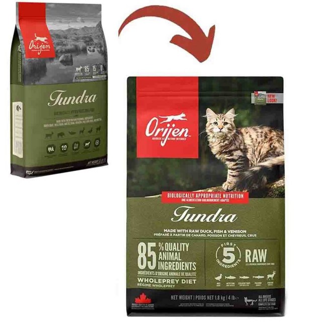 Orijen Tundra Tahılsız Kedi Maması 1,8kg