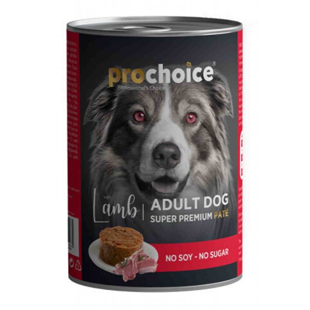 ProChoice Kuzu Etli Şekersiz Ezme Yetişkin Köpek Konservesi 400gr