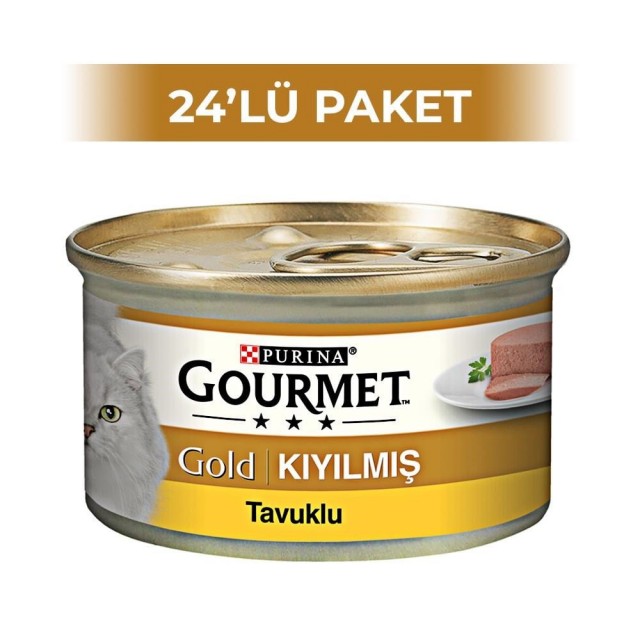 Purina Gourmet Gold Kıyılmış Tavuklu Konserve 85 gr 24 Adet