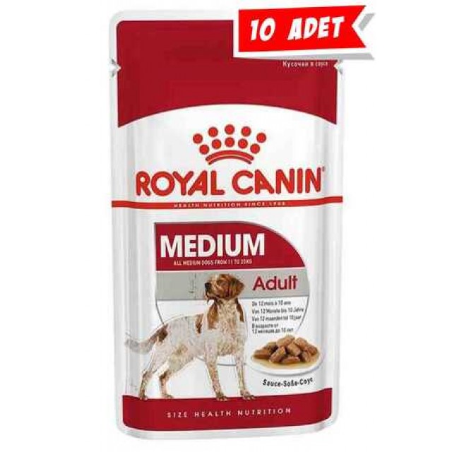 Royal Canin Orta Irk Yetişkin Köpek Konservesi 10x140gr