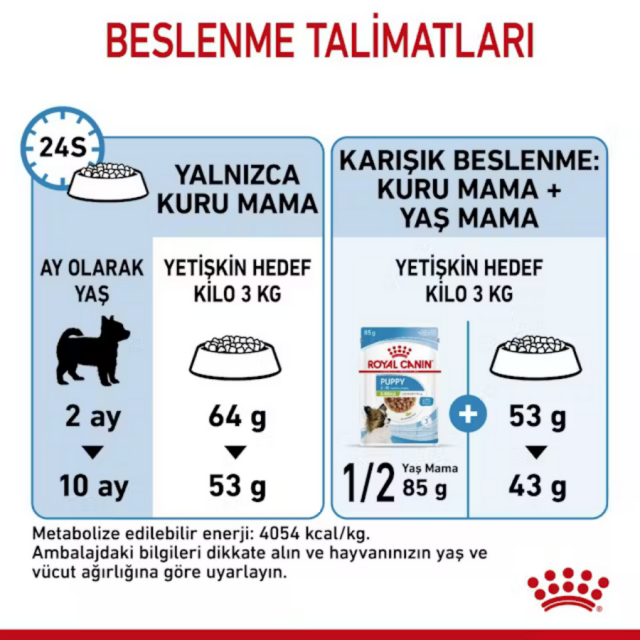 Royal Canin X-Small Küçük Irk Yavru Köpek Maması 3kg
