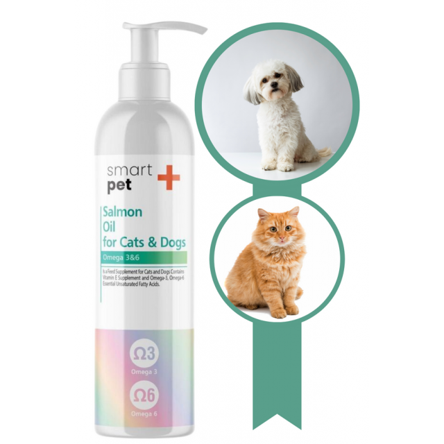 Smartpet + Kedi ve Köpekler için Somon Yağı 250ml