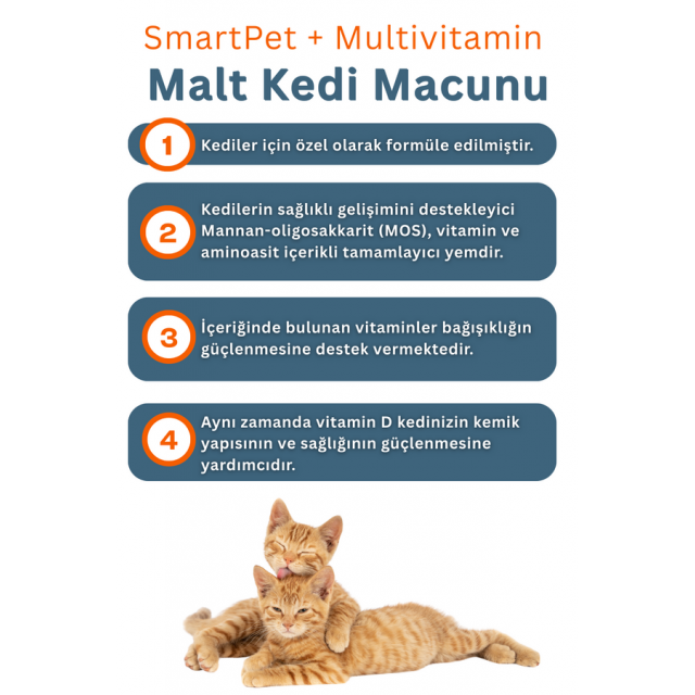 SmartPet + Multivitamin Kedi Macunu 25ml