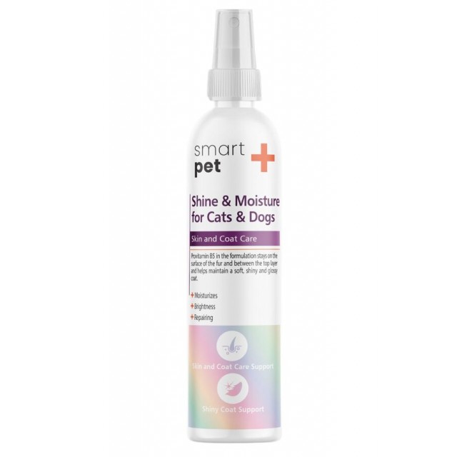 SmartPet + Shine & Moisture Kedi ve Köpekler için Tüy Parlatıcı Sprey 100ml