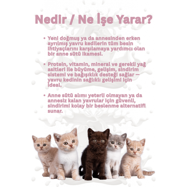Smartpet + Yavru Kediler için Süt Tozu 200gr