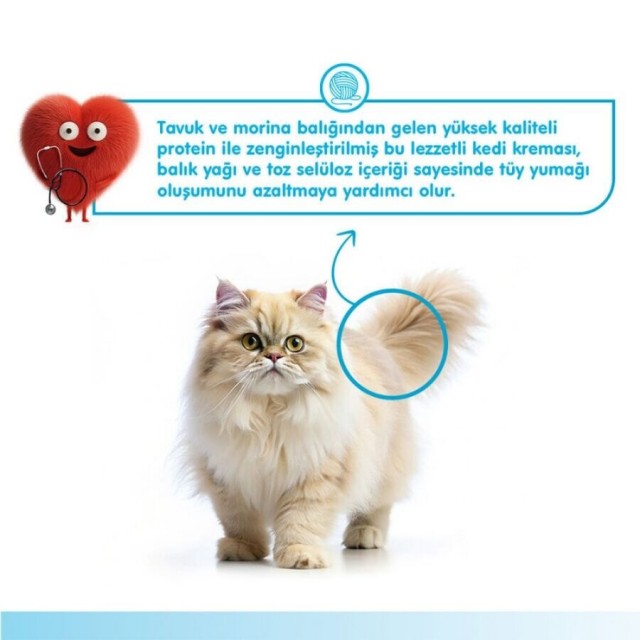 Wanpy Hairball Control Morina Balığı ve Tavuklu Krema Kedi Ödülü 5x14gr