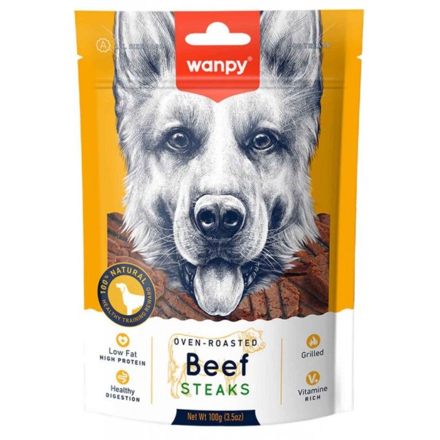 Wanpy Izgara Dana Biftek Köpek Ödülü 100gr