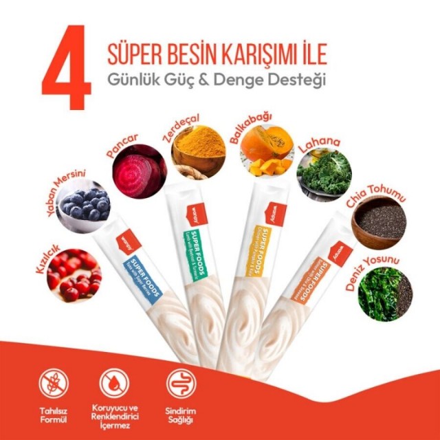 Wanpy Superfood Somonlu Chia ve Deniz Yosunlu Krema Kedi Ödülü 5×14gr