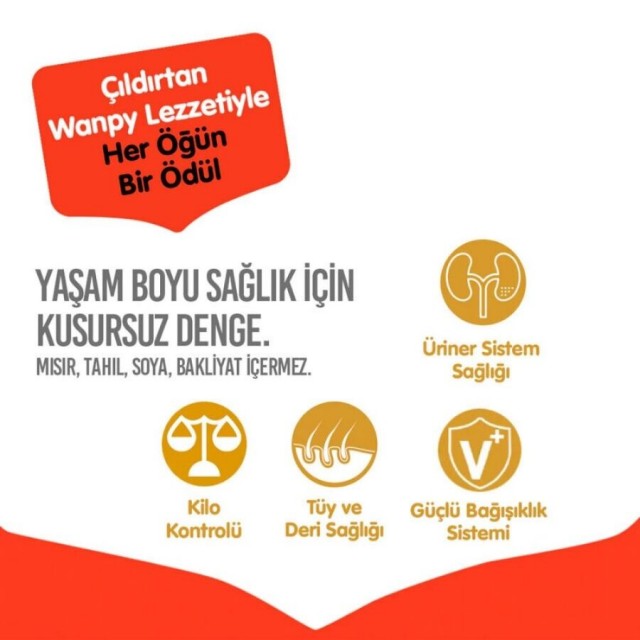 Wanpy Tahılsız Somon ve Tuna Balıklı Kısırlaştırılmış Kedi Maması 8kg