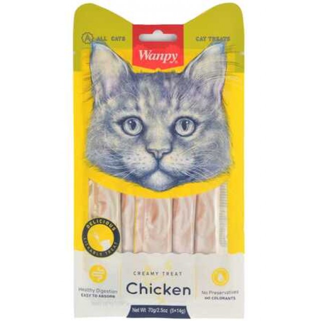 Wanpy Tavuklu Kedi Krema Ödülü 5x14gr