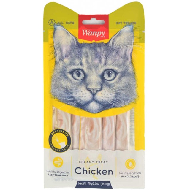 Wanpy Tavuklu Kedi Krema Ödülü 5x14gr