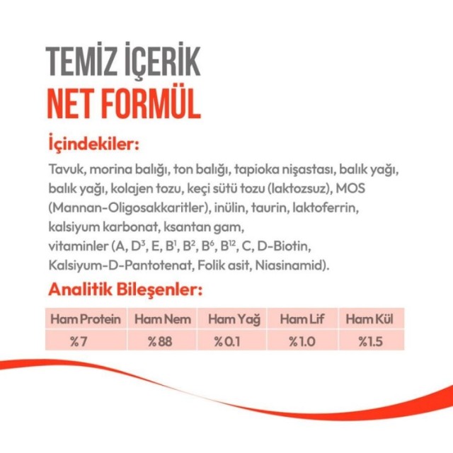 Wanpy Tavuklu ve Morinalı Yavru Kedi Krema Ödülü 5×14gr