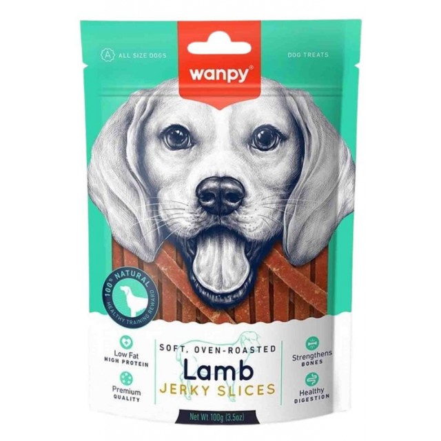 Wanpy Yumuşak Kuzu Eti Dilimleri Köpek Ödülü 100gr